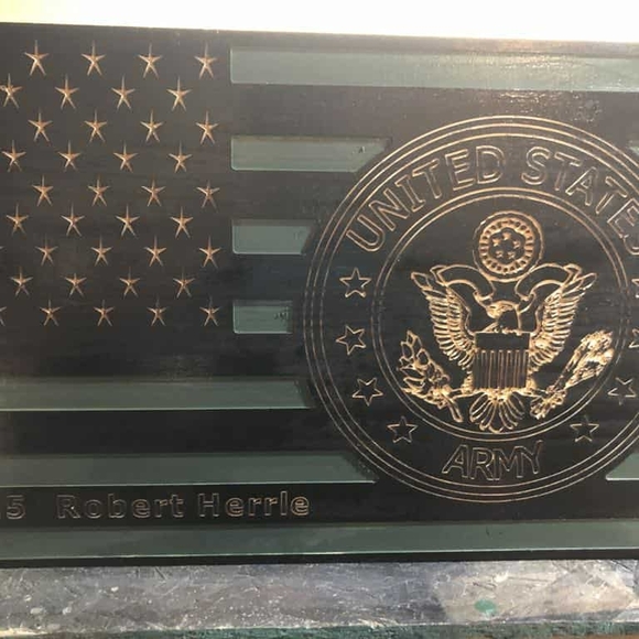 U.S. Army Black and Green Wall Decor